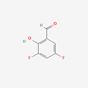 Chemical structure of 3,5-Difluorosalicylaldehyde