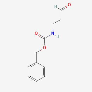 Chemical structure of 3-[(Benzyloxycarbonyl)amino]propionaldehyde