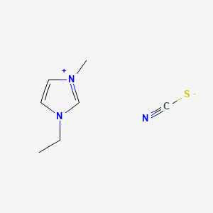 Chemical structure of 1-Ethyl-3-methylimidazolium thiocyanate
