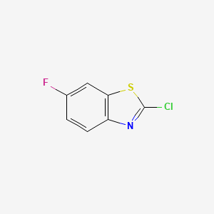 Chemical structure of 2-Chloro-6-fluorobenzothiazole