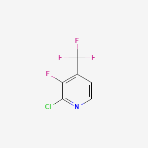 Chemical structure of 2-chloro-3-fluoro-4-(trifluoromethyl)pyridine