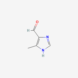 Chemical structure of 4-Methyl-5-imidazolecarboxaldehyde