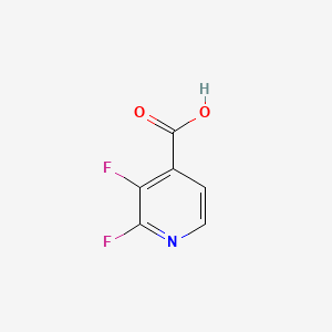 Chemical structure of 2,3-Difluoropyridine-4-carboxylic acid