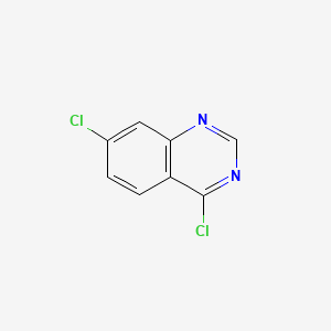 Chemical structure of 4,7-Dichloroquinazoline