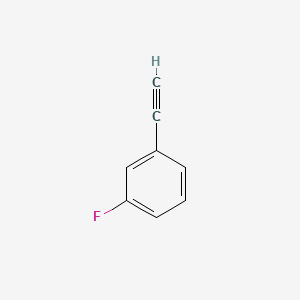Chemical structure of 1-Ethynyl-3-fluorobenzene