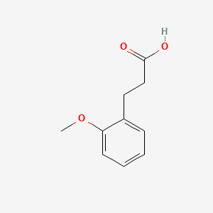 Chemical structure of 3-(2-Methoxyphenyl)propionic acid