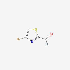 Chemical structure of 4-Bromothiazole-2-carboxaldehyde