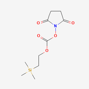 Chemical structure of 1-[2-(Trimethylsilyl)ethoxycarbonyloxy]pyrrolidin-2,5-dione