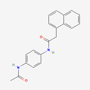 Chemical structure of N-(4-Acetamidophenyl)-2-(naphthalen-1-yl)acetamide