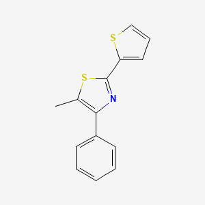 Chemical structure of 5-Methyl-4-Phenyl-2-(2-thienyl)-thiazole