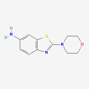 Chemical structure of 2-Morpholinobenzo[d]thiazol-6-aMine