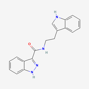 Chemical structure of WAY-643018