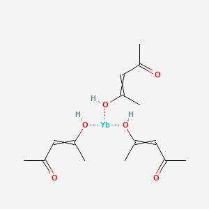 Chemical structure of Ytterbium(III) 2,4-pentanedionate