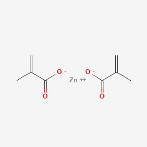 Chemical structure of Zinc methacrylate
