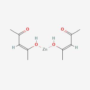 Chemical structure of Zinc acetylacetonate hydrate
