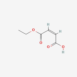 Chemical structure of Ethyl Hydrogen Maleate