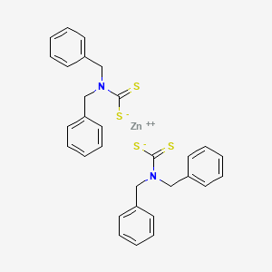 Chemical structure of Zinc dibenzyldithiocarbamate