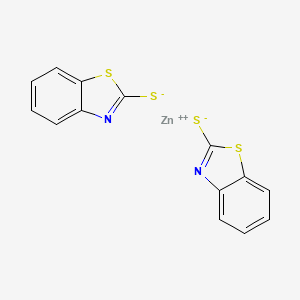 Chemical structure of Zinc mercaptobenzothiazole