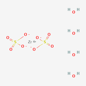 Chemical structure of Zirconium sulfate tetrahydrate