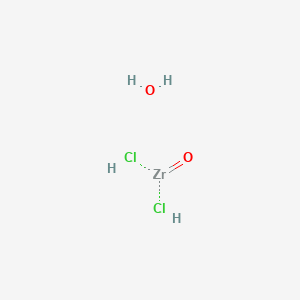 Chemical structure of Zirconyl chloride hydrate
