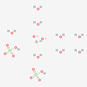 Chemical structure of Zirconium oxide diperchlorate octahydrate