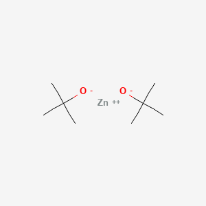 Chemical structure of Zinc tert-butoxide