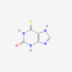 Chemical structure of 6-Thioxanthine
