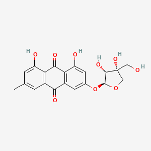 Chemical structure of Frangulin B