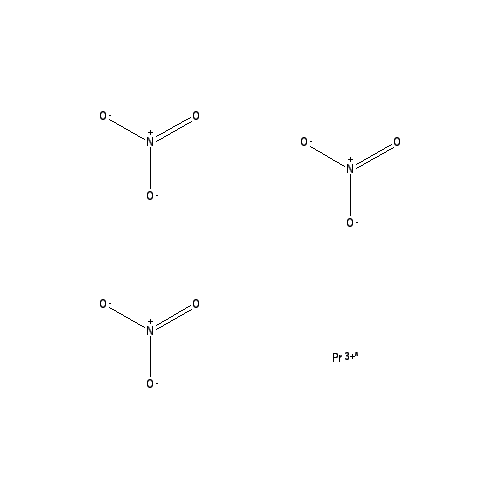 Chemical structure of Praseodymium(III) nitrate hydrate