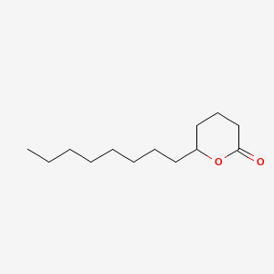Chemical structure of 5-Tridecanolide