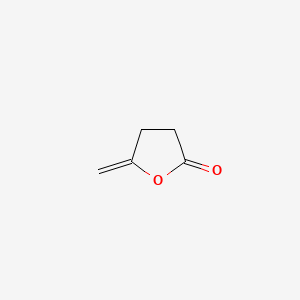Chemical structure of γ-Methylene-γ-butyrolactone