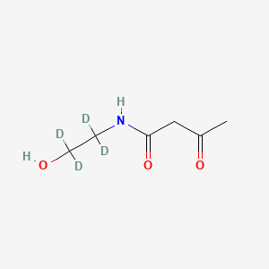 Chemical structure of β-(N-Acetoacetylamino)ethanol-d4
