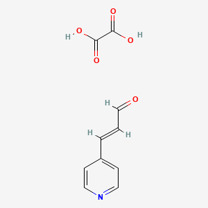 Chemical structure of β-(4-Pyridyl)acrolein Oxalate