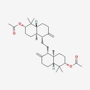 Chemical structure of α-Onocerin diacetate