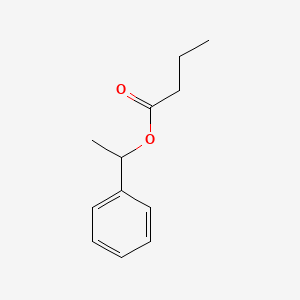 Chemical structure of α-Methylbenzyl butyrate