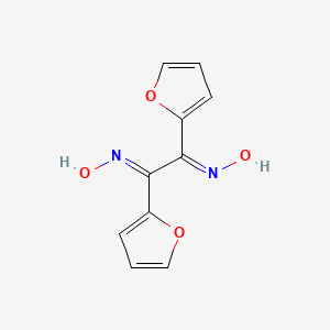 Chemical structure of Furil, dioxime