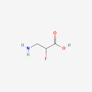 Chemical structure of α-Fluoro-β-alanine