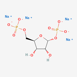 Chemical structure of α-D-Ribose 1,5-Bis(phosphate) Tetrasodium Salt