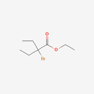 Chemical structure of Ethyl 2-bromo-2-ethylbutanoate