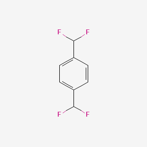 Chemical structure of α,α,α',α'-Tetrafluoro-p-xylene