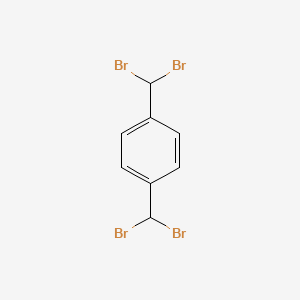 Chemical structure of α,α,α',α'-Tetrabromo-p-xylene