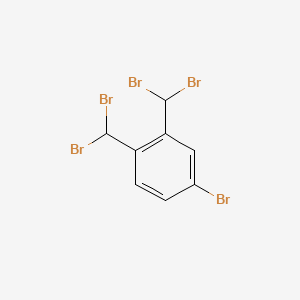 Chemical structure of α,α,α',α',4-Pentabromo-o-xylene