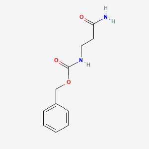 Chemical structure of Z-β-Ala-NH2