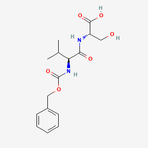 Chemical structure of Z-Val-Ser-OH