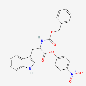 Chemical structure of Z-Trp-ONp