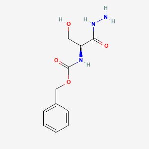 Chemical structure of Z-ser-nhnh2