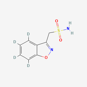 Chemical structure of Zonisamide-d4