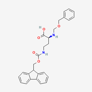 Chemical structure of ZL-Dab(Fmoc)-OH