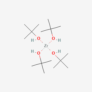 Chemical structure of Zirconium(IV) tert-butoxide
