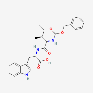 Chemical structure of Z-Ile-Trp-OH